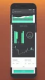 Placeholder: create a User Friendly mobile application Interface for a trading platform, Use element like candlestick, charts etc, behance, pintrest