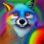 Placeholder: Spiritual magic rainbow Fox