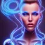 Placeholder: cyberblue, head, women, portrai, tron