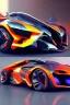 Placeholder: A combination of ultra-advanced car and crazy Max fighter, super sporty, with color and nano technology