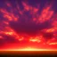 Placeholder: red evening sky over the plain