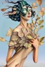 Placeholder: Streamline moderne woman windblown hair trees leaves carel weight Oxana dobrovolska catrin welz-stein andrea kowch andrea kurti art deco