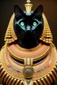 Placeholder: kente scene, Black Egyptian Cat, jewelry, realistic, thread, embroidery, octane render, high detail