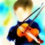 Placeholder: boy playing violin watercolour