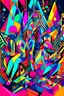 Placeholder: psychedelic jazz musicians with geometrical patterns and neon colors