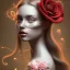 Placeholder: red roses beautiful girl,utra realistic,highly detailed, masterpiece, delicate detailed, sharp focus, insanely detailed, fantasy art, royalistic,elegant, fog, Special Lighting,glowing lights Vibrant, color Scheme, forest, octane render, trending on artstation, ultra photoreal,hypermaximalist