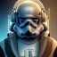 Placeholder: Short Beard Dj Headphones Christian Boshell cinematic photorealistic futuristic Star Wars style, hints of michelangelo, intricate detail, sci-fi, volumetric lighting