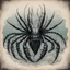 Placeholder: lobster with tentacles and giant spikes, background ocean depths, in intaglio art style