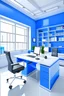 Placeholder: director office in color white and blue