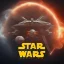 Placeholder: logo with only the letters 'STAR WARS', atmospheric, intricate, epic fantasy, ornate, 3D, cinematic lightning