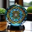 Placeholder: mandala embeded glass