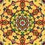 Placeholder: Symmetrical Looking Colorful Pakistani Cultural Art Pattern With Traditional Look Background On Wall.