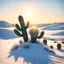 Placeholder: [big hug] an unusual friendship blossomed. Amidst the stark contrast of frozen tundra and scorching dunes, a lone cactus stood tall, its spiky arms outstretched in an embrace around a snowman, his icy form melting under the blazing sun.