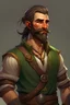 Placeholder: Generate character art for the affable wood elf bard, embodying the charm of a handsome, middle-aged dad. Picture him with a slightly heavier set physique, reflecting a joyful and contented life. Emphasize his rugged handsomeness with a well-groomed beard that adds a touch of maturity to his appearance. Dress Thalion in a comfortable yet stylish outfit that befits his wood elf origins, capturing the balance between his carefree spirit and middle-aged warmth. Consider incorporating elem