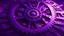 Placeholder: a giant cog with circular shapes, purple tones, dreamy, psychedelic, 4k, sharp focus, volumetrics, trippy background