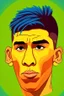 Placeholder: face Roberto Firmino Brazilian soccer player 2d cartoon