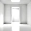 Placeholder: A white door in the middle of the void
