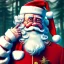 Placeholder: Santa Clause, portrait , embroidery, octane render, high detail, warm lighting