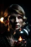Placeholder: portrait of smoking hot woman in stream inside crystal ball against pitch black background, shot on Hasselblad h6d-400c, zeiss prime lens, bokeh like f/0.8, tilt-shift lens 8k, high detail, smooth render, down-light, unreal engine, prize winning