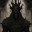Placeholder: Generate a visually striking black metal artwork that depicts an evil plaguebearer, 8K, extreme detail