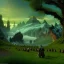 Placeholder: Epic Drawing of mordor scenery with Orcs of The Hobbit estilo Van Gogh 4k