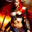 Placeholder: portrait 'beautiful Sexy busty Redhead Sif',Braids,horned helmet, celtic tattoed,painting by gaston bussiere, greg rutkowski, yoji shinkawa, yoshitaka amano, tsutomu nihei, donato giancola, tim hildebrandt, oil on canvas, cinematic composition, extreme detail,fit full head inside picture,32k