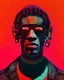 Placeholder: portrait of young thug as a cyborg. intricate abstract. intricate artwork. by tooth wu, wlop, beeple, dan mumford. mulholland drive by david lynch, dune by david lynch, blade runner 2049 by dennis villeneuve, patrick nagel, octane render, trending on artstation, greg rutkowski very coherent symmetrical artwork. cinematic, hyper realism, high detail, octane render, 8 k, iridescent accents