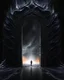 Placeholder: Masterpice, man melting, art, {abstract}, heartless, doors of heaven, 8k, black background, atmospheric, DLSR