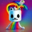 Placeholder: a rainbow marshmello cat