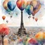 Placeholder: The Eifel Tower with colorful Hot air balloons on the horizon, vibrant storybook illustration, watercolor and ink painting, perfect composition, bright color gorgeous, subtleties beneath the surface, detailed background, cinematic, meticulously_detailed, fine art painting, intricately_detailed, super_crisp_clear_detail, moody