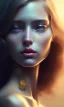 Placeholder: porno model , cute, beautiful, long hair, wavy hair, black eyes, head and shoulders portrait, cinematic, 8k, resolution concept art portrait by Greg Rutkowski, Artgerm, WLOP, Alphonse Mucha dynamic lighting hyperdetailed intricately detailed