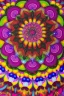 Placeholder: psychedelic mandala made out of flowers, feathers, ultra detailed, photorealistic, vivid colours, intricate details, in the style of Elspeth McLean, 32k