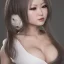 Placeholder: hitomi tanaka vestido branco, muitos detalhes