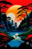 Placeholder: fate in the style of Hiroshi Nagai