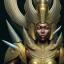 Placeholder: sango fantasy, fantasy magic, intricate, sharp focus, illustration, highly detailed, digital painting, concept art, matte, masterpiece head sexy view black African beauty black afro hair earth lady siver falcon head Egyptian princess pyramid sphinx background