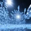 Placeholder: celestial, reflection, ice crystals, snow, icicles