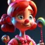 Placeholder: candy girl, stylized 3d. pixar, cartoon