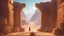 Placeholder: an ancient portal. magic light. stone golems. desert. cinematic lighting, hyper realisme, Hyperrealistic, splash art, concept art, mid shot, intricately detailed, color depth, dramatic, 2/3 face angle, side light, colorful background