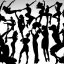 Placeholder: Jazz dancers, Silhouettes, gestures