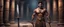 Placeholder: Hyper Realistic shirtless muscular handsome short black hair Indian King smiling & holding sword in a huge dark catacombs with traditional pillars at night