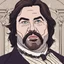 Placeholder: Lazlo Cravensworth vampire played by Matt Berry, color portrait, What We do in the Shadows tv show's Matt Berry.