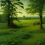 Placeholder: A green meadow with moles and foliage painted by Caspar David Friedrich