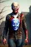 Placeholder: Ultra realistic image, joe biden zombie, zombie performance, skull, blood, torn arm, night, walking twisted, waist up view, thriller style, dark ambient, highly detailed, White House background, concept art, unreal engine 5, god rays, ray tracing, RTX, night lighting, ultra detail, volumetric lighting, 3d, finely drawn, high definition, high resolution.