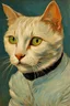 Placeholder: Portrait of a cat by Van Gogh