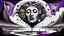 Placeholder: painted inner world with uncontrolled mind and soul, in midle on floating island with a big head statue, over surreal cracked painted weird empty land . some black doors stand on earth. just dark purple, gray, black, white, brown color. Whimsical style of Chagall , of Minjae Lee and of Anna Dittman. No humans in picture, broken, weird absurd beauty nightmare, in background big neuron network and stars , surreal vibe