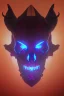 Placeholder: a devil's skull with circuitry for horns