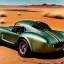 Placeholder: closeup of rusty shelby cobra, moss covered, desert, cracked dry lake bed, by Zdzislaw Beksinski, Norman Rockwell, highly detailed, soft lighting, 8k resolution, oil on canvas