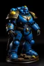 Placeholder: enormous fat black woman space marine full body
