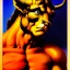 Placeholder: portrait of a Minotaur Boris Vallejo Style