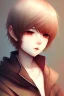 Placeholder: Shota, cute, brown hair, portrait, shy, blushing